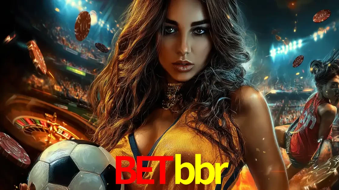 Mulher segurando uma bola de futebol em uma montagem que mistura a paixão esportiva com a emoção da roleta de cassino, tudo disponível na plataforma betbbr.